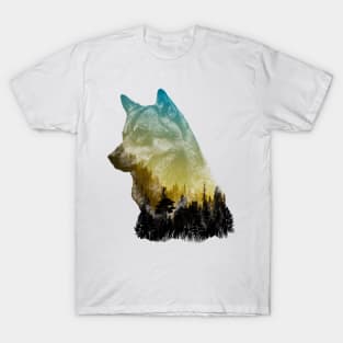 Wolf lover mountain T-Shirt